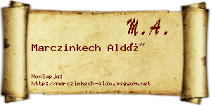 Marczinkech Aldó névjegykártya